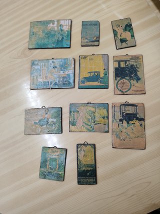 Placas decorativas vintage