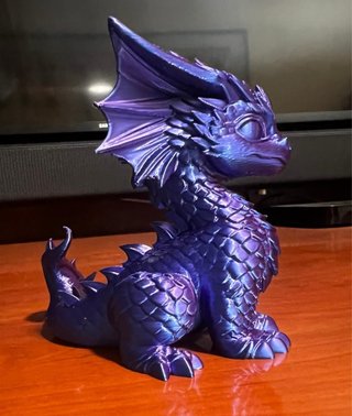Figura Dragón Bebé Morado