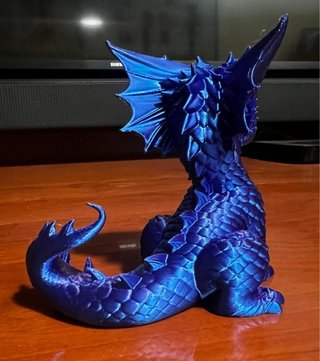 Figura Dragón Bebé Morado