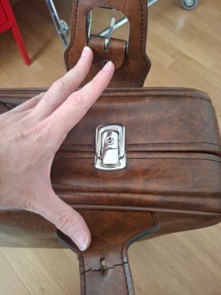 Maleta Vintage Cuero Marrón