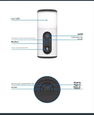 Cámara Seguridad Foco Solar Wifi 128GB
