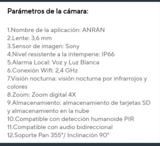 Cámara Seguridad Foco Solar Wifi 128GB