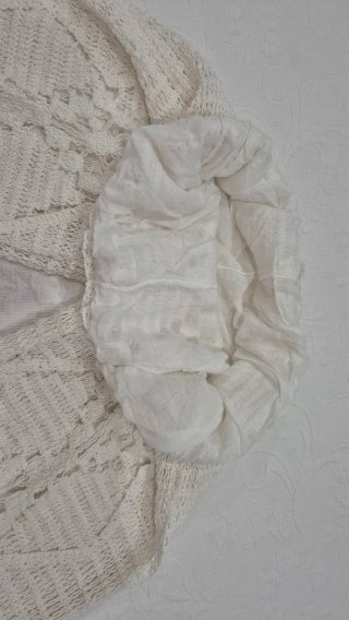 Pantalón Ganchillo Blanco Ancho