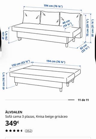 Sofá Cama Ikea Beige