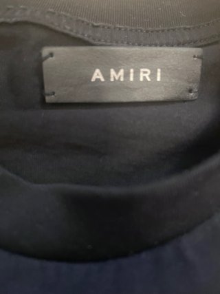 Camiseta AMIRI Negra Oversize – Talla M (Grande)