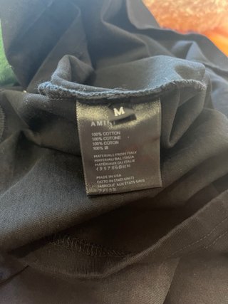 Camiseta AMIRI Negra Oversize – Talla M (Grande)