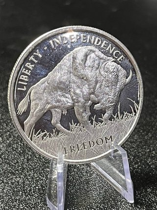 Moneda Plata Bisonte americano 1 oz 999 PAMP