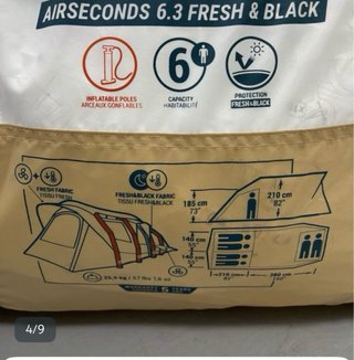 Tienda air seconds 6,3 fresh and black 4 arcos