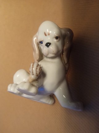 Lladró Perro con Caracol Primera Época 1959