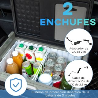 Nevera Portátil Compresor 60L Eléctrica