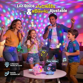 Karaoke Bluetooth con 2 Micrófonos NUEVO-ESTRENAR
