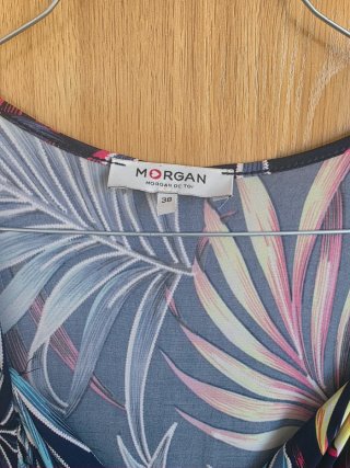 Vestido largo estampado floral Morgan