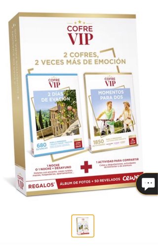 Cofre VIP para 2 personas - Nuevo