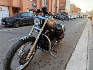 Harley-Davidson Sporster 883 Custom Negra/Plata