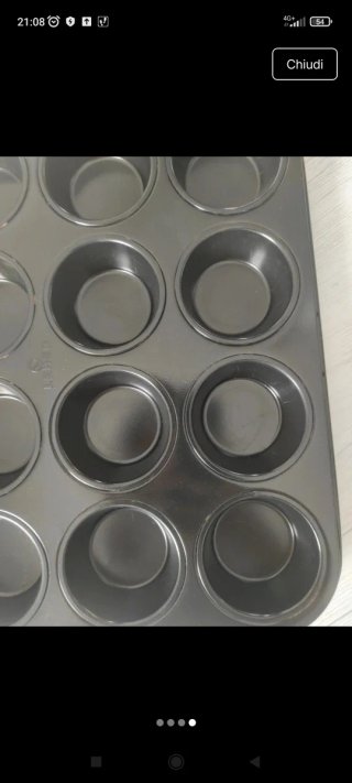 Stampo per Muffin in Metallo Nero
