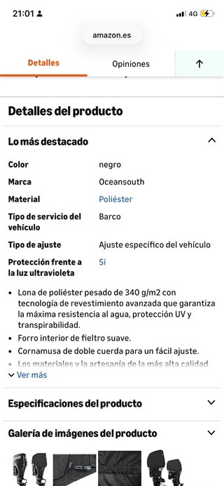 Funda protectora motor fueraborda Suzuki