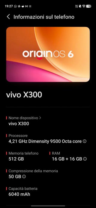 Vivo X300 512GB Grigio