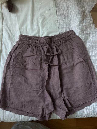 Bermudas de lino para niña