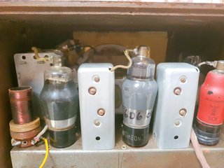 Radio antigua válvulas Vintage Madera
