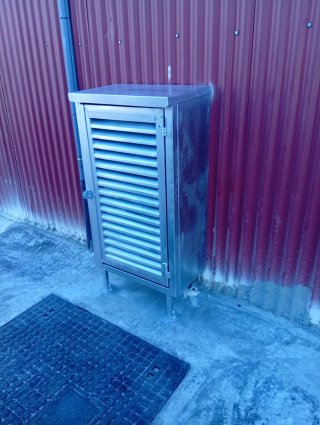 Caja de contadores de metal