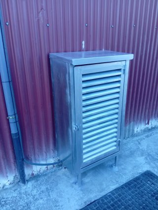 Caja de contadores de metal