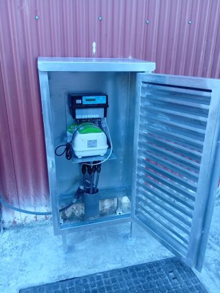 Caja de contadores de metal