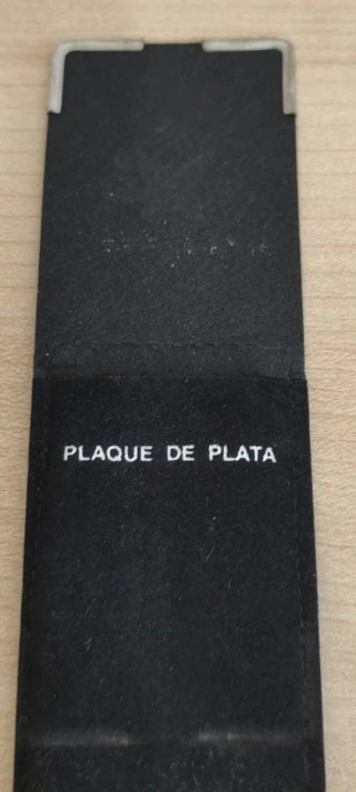 Abrecartas de vintage plaque de plata