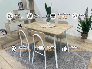 MESA CON 4 SILLAS