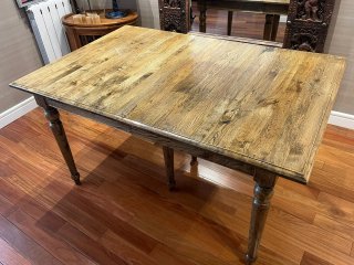 Mesa Comedor Roble Macizo Extensible
