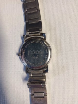 Reloj  Rabanne Negro y Plateado