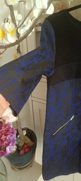 Vestido Miss Sixty Negro/Azul Talla m
