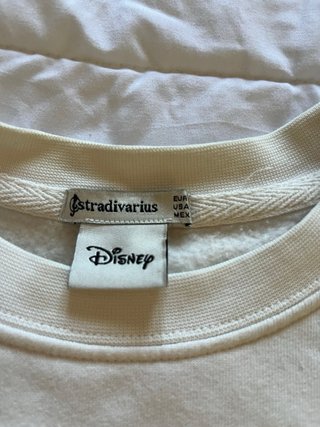 Sudadera Mickey Mouse Stradivarius Blanca