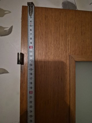 Puerta de interior madera con cristal de cocina