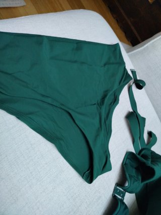 Bikini COS verde botella T38.