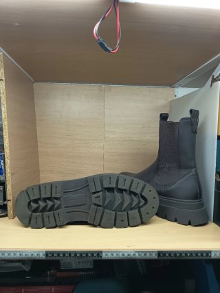 Botines polipiel BERSHKA marrónes