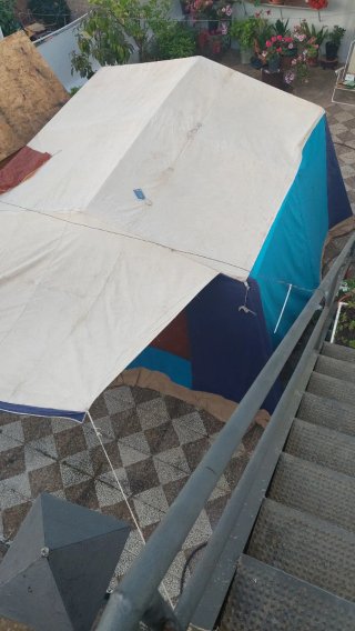 Tienda de campaña grande parte lona