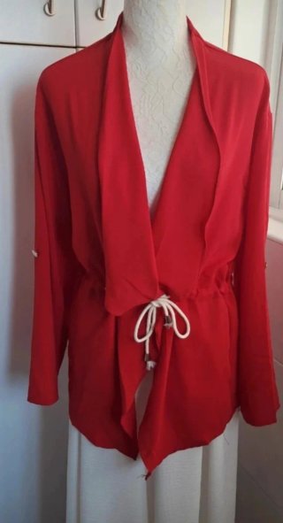 Chaqueta roja mujer