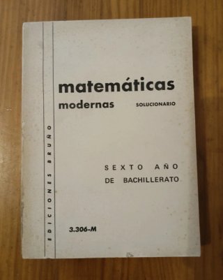 Matemáticas modernas. 1966.