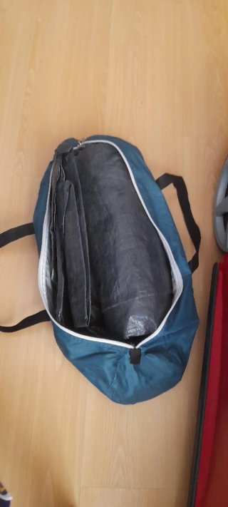 Mochila de acampar Vagary azul y verde