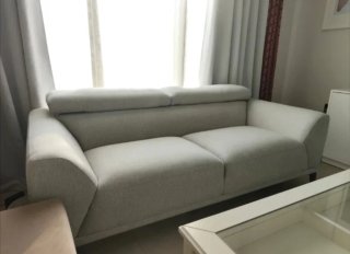 Sofá 3 plazas gris