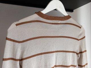Jersey ONLY rayas lúrex beige y azul Talla XS