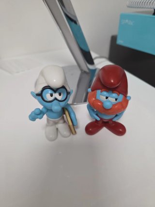 Lote de 2 figuras de Pitufos