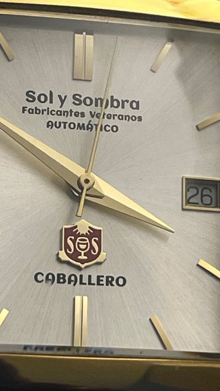 Reloj Caballero Sol y Sombra Automático Dorado