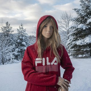 Sudadera Fila Roja Cremallera Talla S48