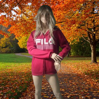 Sudadera Fila Roja Cremallera Talla S48