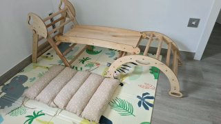 Parque de juegos infantil de madera