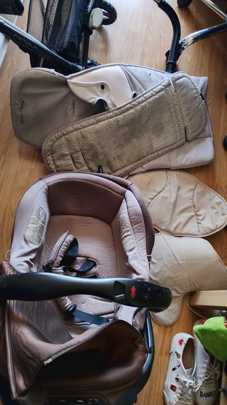 Carrito y silla auto Jane + funda lluvia