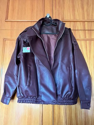 Cazadora Bomber Burdeos Oversize