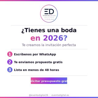 INVITACIÓN DIGITALES PARA BODA U OTRO EVENTO