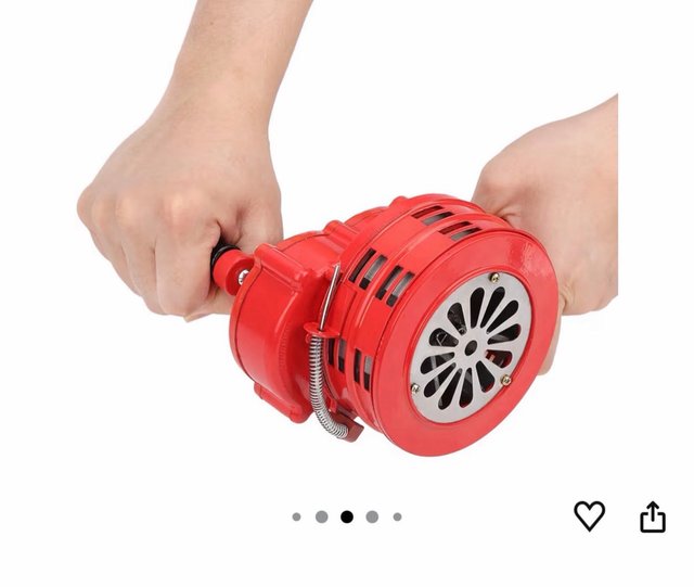 Sirena de Manivela Roja 120 DB